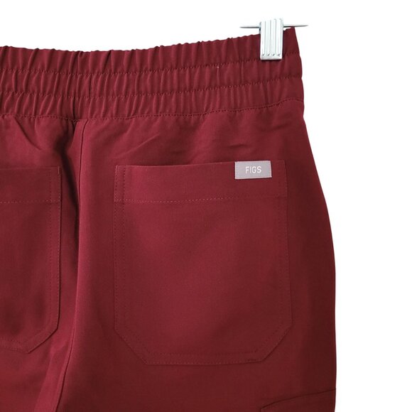 Figs Yola High-Waisted Pant Womens Size XS Petite Burgundy NWT - Picture 7 of 7